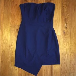 Lulus strapless asymmetrical dress